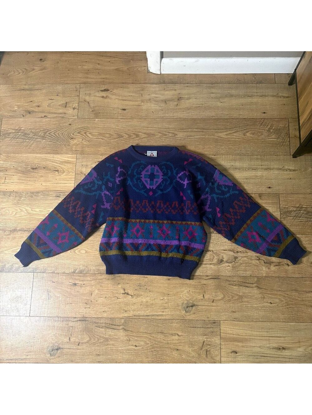 Peter Jon Vintage Acrylic Knit Sweater Medium 80's-90's Style